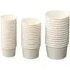 Mini Copo Pequeno de Degustação 2,5 Tigela para Molho 4 Copo de Papel Descartável para Sorvete Copo de Iogurte Tigela de Papel Caixa de Papel Qishai
