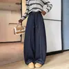 Nuevos Pantalones Rectos de Mezclilla para Mujer de Primavera y Otoño, Cintura Alta, Corte Holgado, Adelgazantes, Modernos, Versátiles, Caída Suelta, Pantalones Casuales de Pierna Ancha Curvos