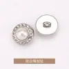 Botones de Perla y Diamante, Botones Metálicos, Botones para Camisa, Botones Tejidos para Suéter, Botones, Accesorios Dorados para Ropa