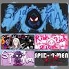 Mouse Pad Graffiti Homem-Aranha Gwen Marvel Anime Extra Grande com Apoio de Pulso Jogo E-Sports Escritório Teclado Almofada de Mesa Espessura Aumentada