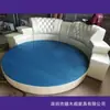 Cama redonda multifuncional de moda, moderna y elegante, con tapicería capitoné, cama de cuero, cama redonda doble grande para dormitorio principal en villa