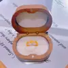 Anel Dourado Estilo Loja de Ouro Areia Dourada Flor Antiga Design de Nicho Anel Luz Luxo Moda Aberto Versátil Joia