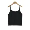 Nuevo Estilo Top de Punto Versátil sin Mangas con Cuello en V que se Puede Usar por Fuera, Camisola Interior Holgada Bm para Mujer