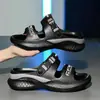 Pantuflas de Verano para Hombre para Exteriores, Pantuflas Deportivas Juveniles de Tacto Suave, Doble Propósito para Conducir, Sandalias de Playa de Moda