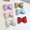 Elástico de Cabelo com Laço Perolado Acessórios de Cabeça Tecido Mercerizado Laço Artesanal DIY Acessórios para Sapatos e Meias Infantis Acessórios