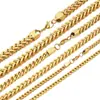 Corrente de joia de aço inoxidável europeia e americana ouro 18K moda simples diy feita à mão corrente lisa hip hop colar para homens e mulheres