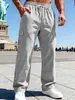 Amazon Transfronterizo Moda Casual para Hombre Ropa de Trabajo Pantalones Multicolores Múltiples Bolsillos Pantalones con Cordón Ropa para Hombre