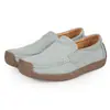 Zapatos Mocasines para Mujer de Piel de Ante Slip on Mocasines Zapatos Planos Transpirables Ligeros Zapatos Náuticos