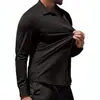 Camisas masculinas de negócios transfronteiriças, camisas casuais masculinas profissionais sem amassar, camisas masculinas de manga longa de alta qualidade direto da fábrica de origem