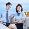 Camisa de fibra de bambú para hombre y mujer, ropa de trabajo para exposición de funcionario público, logo bordado, ropa formal, ropa de trabajo profesional para recepción, verano