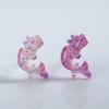 Diseño Nicho Aretes Koi Fénix Sensibles a la Luz Lindos Animales Dulces Clips para Oreja Aretes Pequeños Frescos y Exquisitos para Mujer