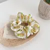 Acessórios de Cabelo Primavera e Verão Estilo Coreano Ins Ornamentos Simples de Cabelo Coloridos Elásticos de Cabelo Pig Intestine Coloridos Flores de Cabelo para Mulheres Scrunchies Grandes Faixas de Cabelo