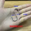 Acero inoxidable 304 gancho en S gancho tipo S gancho de hierro gancho en S gancho para puerta de cocina gancho sin costuras gancho en S multifuncional