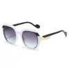 Gafas de Sol Cuadradas Nuevas y Coloridas Estilo Europeo y Americano Gafas Planas Deslumbrantes Gafas de Sol Poligonales de Moda para Pasarela