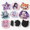 Imanes para Refrigerador de Acrílico Personalizados con Dibujos Animados de Anime Culturales y Creativos, Lugares Escénicos de Ciudades Bidimensionales, Souvenirs, Pegatinas Magnéticas Suaves Decorativas