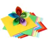 Artesanía de Origami Paquete de Materiales para Hacer Manualidades DIY para Niños Corte de Papel Artesanía de Papel Jardín de Infancia Estudiantes de Primaria Plegado de Color A4 Al por Mayor