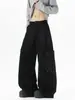 Pantalones Cargo de Diseño Remachado Estilo Americano para Hombres y Mujeres, Pantalones Largos Deportivos Hip-Hop de Alta Calle Otoñales, Pantalones de Nicho con Diseño de Marca de Moda