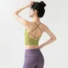 Nuevo chaleco deportivo elegante para mujer, no necesita usar sujetador, con almohadillas en el pecho incorporadas, adecuado para correr, Pilates y yoga