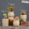 Vasos de Cerâmica Bruta Sem Esmalte para Flores Frescas com Características Zen Criativas, Novo Conjunto Respirável para Plantas Suculentas, Frete Grátis