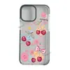 Funda de Verano para Teléfono con Lazo de Cereza, la Más Vendida de Xiaohongshu para Niñas, Funda Protectora de Aspecto Premium para iPhone18Pro