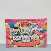 Bolsa para Documentos A5 Cartoon Chihuahua, Bolsa com Zíper Girly de Alto Valor, Bolsa para Documentos de Escritório, Bolsa de Armazenamento para Papelaria e Cosméticos