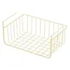 Cesta colgante de almacenamiento debajo del escritorio, esenciales para escritorio de dormitorio, herramienta para organizar capas en el armario, gabinete de cocina, estante colgante de almacenamiento junto a la cama