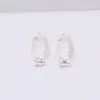Convertidor de Pasador de Oreja a Clip de Oreja Color Cobre Chapado en Oro de 18 Quilates, Forma de U, Tornillo Ajustable, Accesorios para Aretes DIY