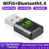 Placa de Rede Sem Fio Personalizada Grátis Wifi6 Sem Driver Bluetooth Dois em Um Receptor Wifi Dual-Band 1800m Usb3.0