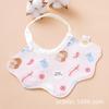 Toalha de Saliva para Recém-Nascido, Babador com Bolso para Bebê Menino e Menina, Almofada para Regurgitação com Proteção Solar Infantil, Algodão Puro para Bebê Pequeno, Estilo Primavera, Outono e Inverno