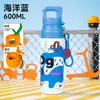 Novo Modelo Power Abertura Instantânea Copo Térmico para Duas Bebidas Alça Dopamine Graffiti Copo Esportivo Portátil para Duas Bebidas com Cordão Copo de Água