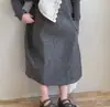 Vestido para Niña 26 Estilo Otoño Niña Pequeña Elegante Estilo Pastoral Adorno de Encaje Bordado Versátil Casual Falda con Tirantes