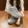 Novedad verano 2024, zapatos casuales de malla transparente KPU, zapatos de papá de suela gruesa, zapatos casuales blancos, zapatos de mujer, zapatillas deportivas