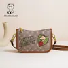 Fábrica de Origem da Bolsa Norte Nova Bolsa de Verão Feminina Estilo Retro Europeu e Americano Bolsa Quadrada Pequena Design de Cor Contrastante Bolsa de Ombro Transversal