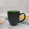 Taza de Cerámica con Puntos en Spray Mate, Sencilla y de Aspecto Elegante, Vaso de Agua con Forma de Tambor, Taza de Café para Oficina, Se Puede Imprimir con Logo