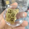 Pegatina de Teléfono de Oro Puro 999 para Riqueza Instantánea, con Adhesivo Trasero, Pegatina de Oro de 2mg, Regalo Promocional de Tienda de Oro para Transmisiones en Vivo