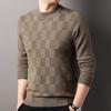 Suéter de hombre Hengyuanxiang Fashion Jacquard 2024 Otoño e Invierno Nuevo Suéter de punto 100% lana para hombre
