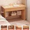 Mesa de computador de mesa pequeno quarto de estudante casa simples mesa moderna estante mesa integrada pequeno apartamento escrivaninha