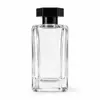 Botella de Perfume Cuadrada Multilado, Botella de Vidrio Recto de Alta Transparencia de 15 mm con Rosca, Botella Vacía para Empaque de Perfume, Admite Pruebas Personalizadas