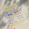 Tomoni Pegatinas para Uñas Anaglifo Celebridad de Internet Caliente Ins Papelería Japonesa Lindas Pegatinas para Uñas Pegatinas Serie Smiley