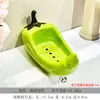 Plato de jabón de cerámica portátil al por mayor, lindo soporte de jabón de chile, estante de almacenamiento, plato de jabón de baño que no acumula agua y drena el agua