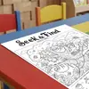 10 folhas/pacote de pôsteres para colorir, novo divertido transfronteiriço floresta tropical busca rabisco colorir educacional criativo pôsteres desenhados à mão