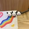 Linda horquilla de Sanrio para el pelo con forma de corazón para chica dulce, flequillo con clip lateral, tocado con melodía de dibujos animados