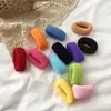 Tiktok Red ball head espesado anillo de toalla grueso cuerda para el pelo cuerda para el pelo tejido de lana sin dañar el pelo banda de goma sin costuras