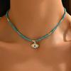 Collares Europeos y Americanos de Moda con Cuentas Pequeñas, Estilos Variados de Colgantes de Estrella, Luna, Sol, Mariposa, Ojo de Diablo, Collares Multicolor en Stock para Mujeres