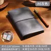 Caderno A6 Vintage Personalizado com Capa de Couro PU Macio, Elástico, Bolso de Viagem, Diário de Folhas Soltas, Logotipo Impressível