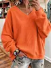 Suéter de punto con cuello en V y degradado transfronterizo, estilo casual versátil para adolescentes, capa base holgada para parejas, suéter falso para otoño e invierno