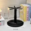 Suporte de Exibição para Armazenamento de Caixas Surpresa Caixa de Armazenamento Transparente Giratória para Brinquedos de Pelúcia Figura Labubu Caixa de Exibição Pop Mart