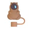 Tapa de Paja de Animación Transfronteriza 10mm Cubierta de Paja Accesorios para Taza Silicona de Grado Alimenticio Tapa de Paja de PVC 3D
