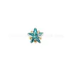 Clavo para Oreja de Estrella de Cinco Puntas con Garras Doradas de Aleación de Titanio Astmf-136 G23 Titanio Rosca Interna Cabeza de Piercing para Labio con Circonita