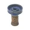 Fabricantes Transfronteiriços Fornecem Acessórios para Narguilé Árabe Pote de Fumaça de Cerâmica Gravada Fornilho de Narguilé Cabeça de Cerâmica Soprar